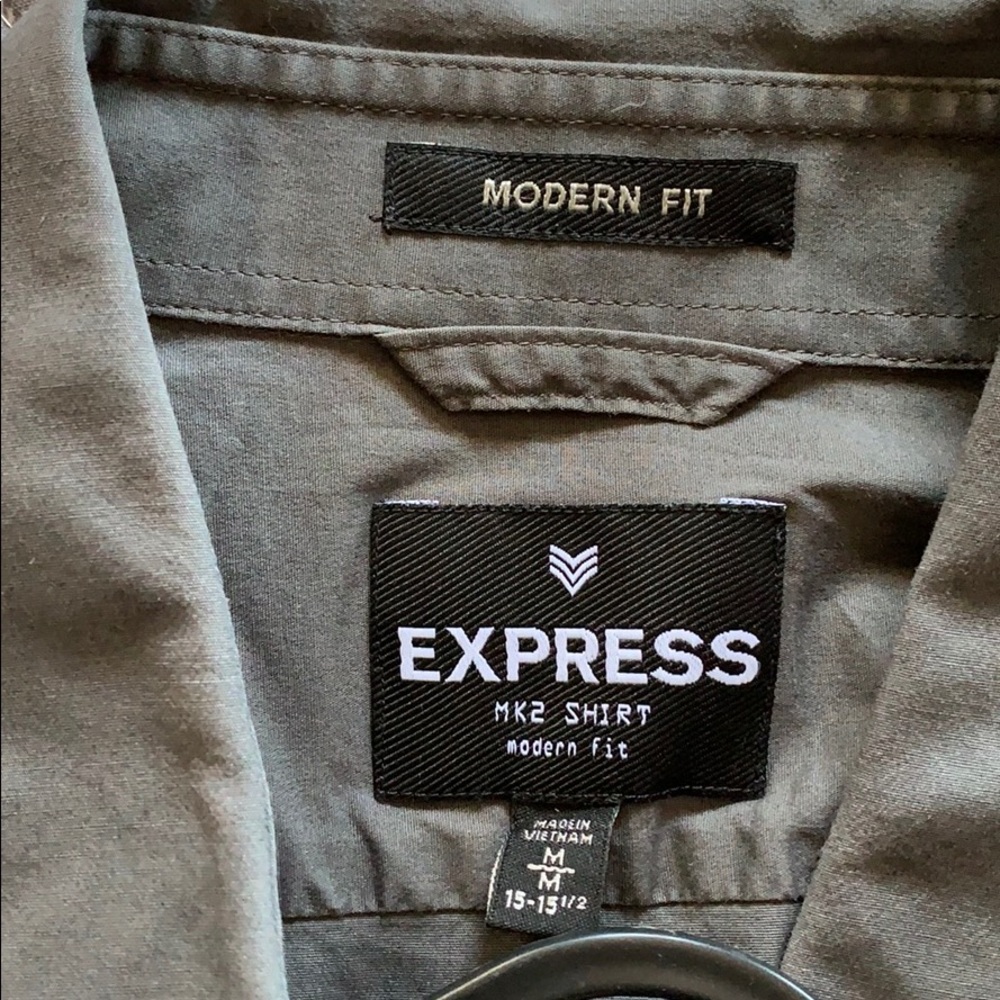 Grey Button Down - Picture 3 of 3